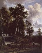 Jacob van Ruisdael Landscape with a Sluice Gate oil painting